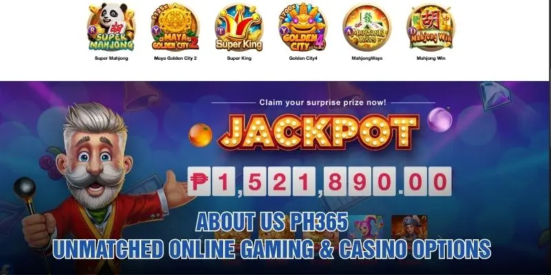 About us PH365: Unmatched Online Gaming & Casino Options