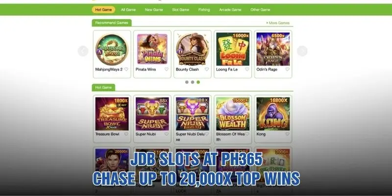 JDB Slots at PH365: Chase Up to 20,000x Top Wins