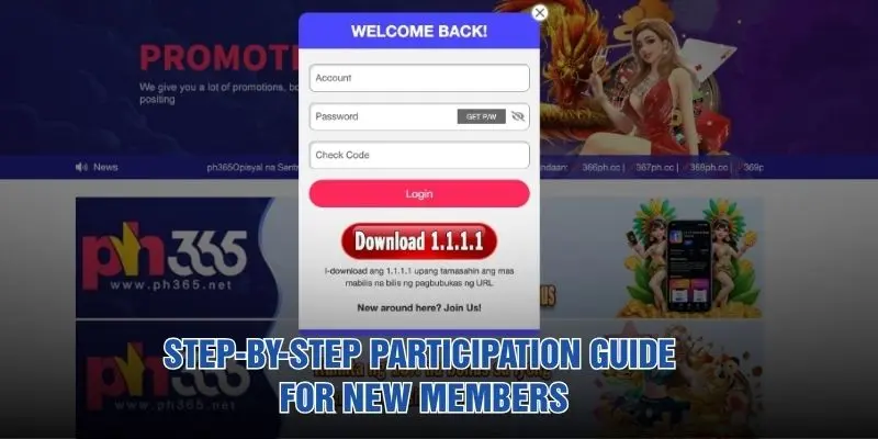 Step-by-step participation guide for new members