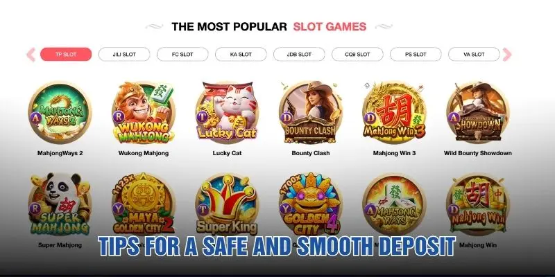 Tips for a safe and smooth deposit